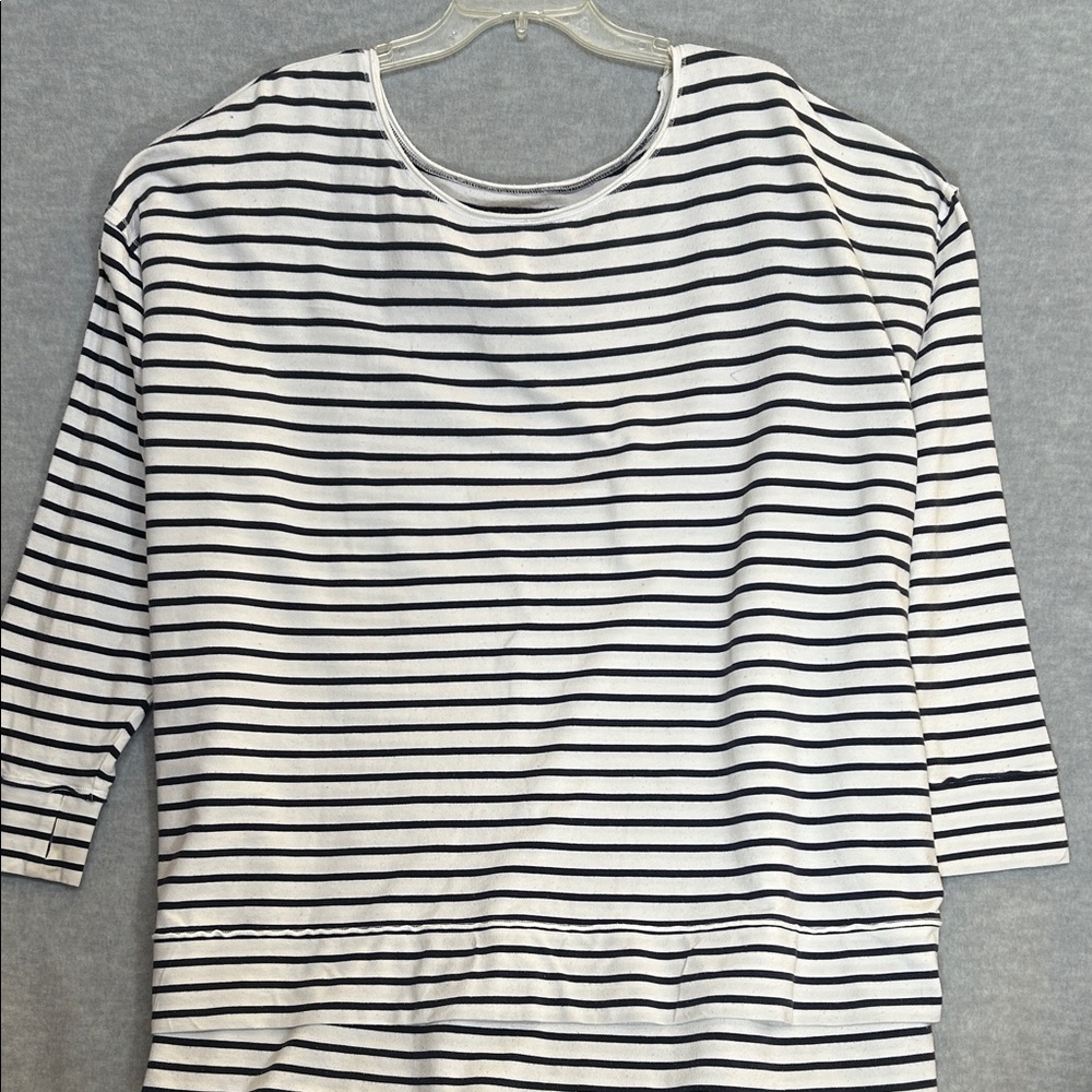 RACHEL HOLLIS  Nautical Coastal Beach Oversized Comfy Knit Top